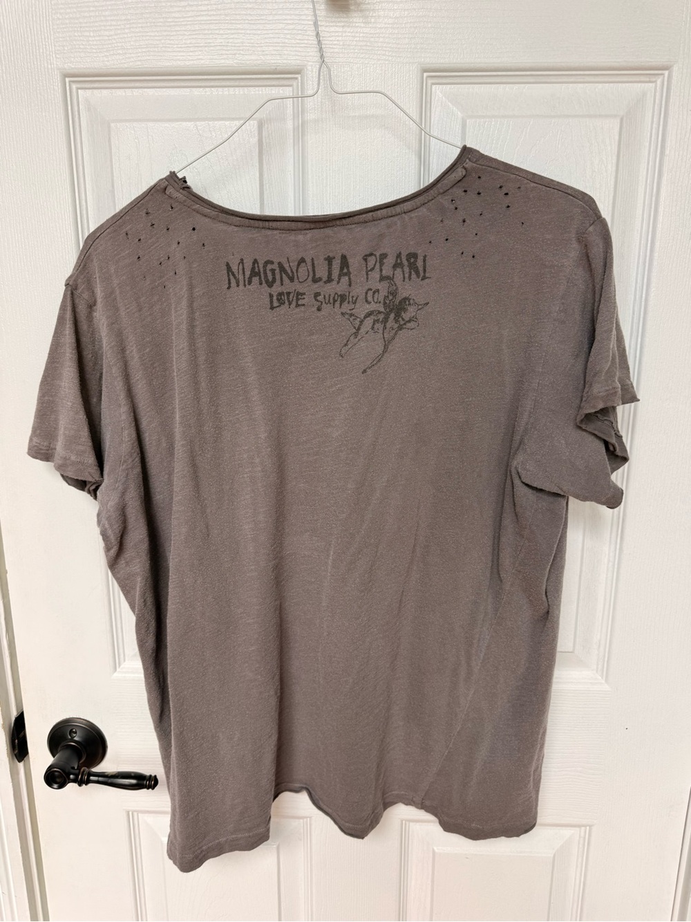 MP Gray Strawberry Graphic Tee - Lightweight Women’s Top - Picture 5 of 5